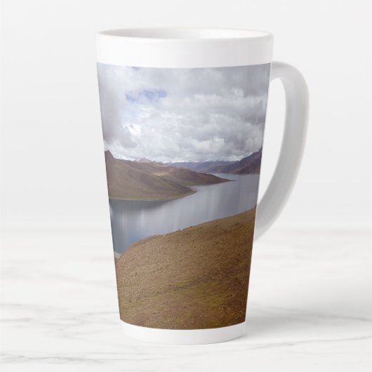 Tibetaans meer latte mok (Rechterhoek)