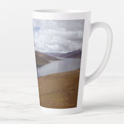 Tibetaans meer latte mok (Rechts)