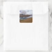 Tibetaans meer vierkante sticker (Tas)