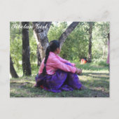 Tibetaans meisje briefkaart (Voorkant)