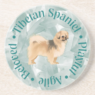 Tibetaans Onderzetter "Beloved" (blauwgroen)