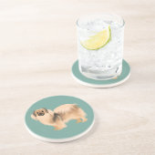 Tibetaans Onderzetter (Donkere voelbare kleur) (Zijkant)