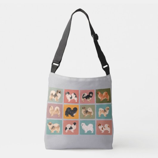 Tibetaans Spaniel Cross Body Bag Crossbody Tas (Voorkant)