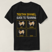 Tibetaans Spaniel Guide to Training Dog Obedience T-shirt (Design voorkant)