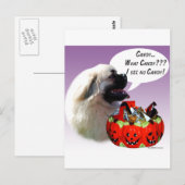 Tibetaans Spaniel Halloween Snoep Briefkaart (Voorkant / Achterkant)