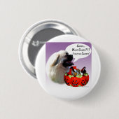 Tibetaans Spaniel Halloween Snoep Ronde Button 5,7 Cm (Voorkant /achterkant)