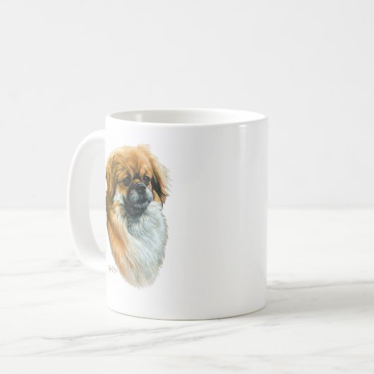 Tibetaans Spaniel Koffiemok (Voorkant links)