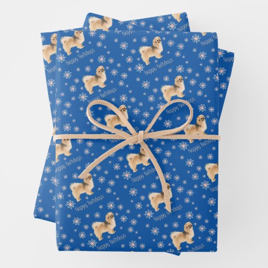 Tibetaans spaniel — Papier voor onmiddellijke verp Inpakpapier Vel (In situ)