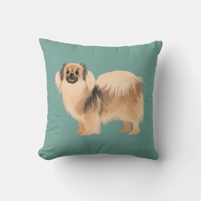 Tibetaans Spaniel Pillow - tweezijdig Kussen (Voorkant)