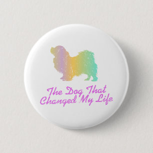 Tibetaans Spaniel Ronde Button 5,7 Cm