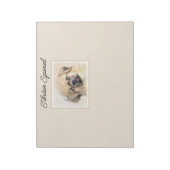 Tibetaans Spaniel Schilderen - Cute Original Dog A Notitieblok (Linkerzijde)