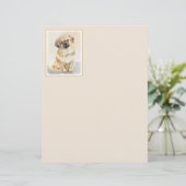 Tibetaans Spaniel Schilderen - Kute Original Dog A (Staand voorkant)