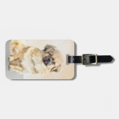 Tibetaans Spaniel Schilderen - Kute Original Dog A Bagagelabel (Voorkant horizontaal)