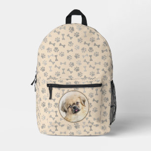 Tibetaans Spaniel Schilderen - Kute Original Dog A Bedrukte Rugzak