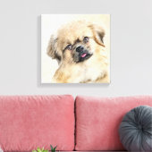 Tibetaans Spaniel Schilderen - Kute Original Dog A Canvas Afdruk (Insitu (Woonkamer))