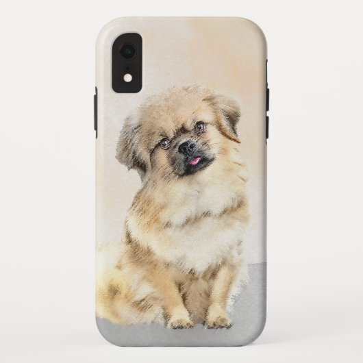 Tibetaans Spaniel Schilderen - Kute Original Dog A Case-Mate iPhone Case (Achterkant)
