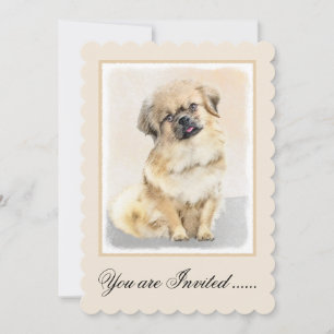 Tibetaans Spaniel Schilderen - Kute Original Dog A Kaart