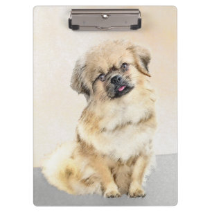 Tibetaans Spaniel Schilderen - Kute Original Dog A Klembord