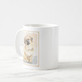 Tibetaans Spaniel Schilderen - Kute Original Dog A Koffiemok (Voorkant links)