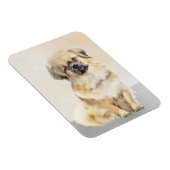 Tibetaans Spaniel Schilderen - Kute Original Dog A Magneet (Rechterzijde)