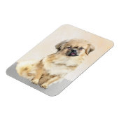 Tibetaans Spaniel Schilderen - Kute Original Dog A Magneet (Linkerzijde)