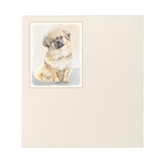 Tibetaans Spaniel Schilderen - Kute Original Dog A Notitieblok (Voorkant)