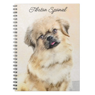 Tibetaans Spaniel Schilderen - Kute Original Dog A Notitieboek