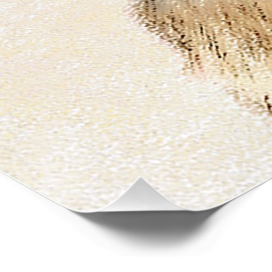 Tibetaans Spaniel Schilderen - Kute Original Dog A Perfect Poster (Hoek)