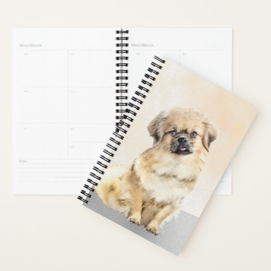 Tibetaans Spaniel Schilderen - Kute Original Dog A Planner (Display)