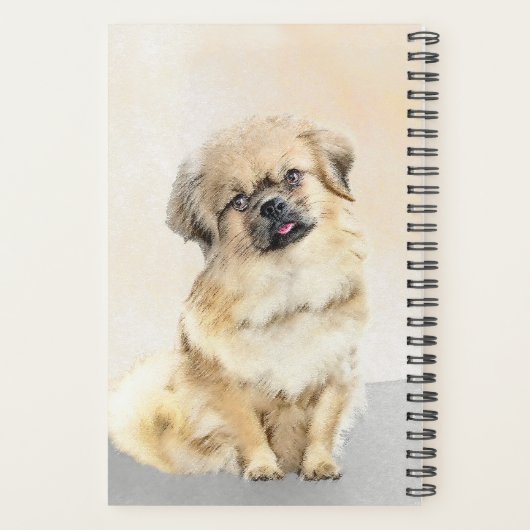 Tibetaans Spaniel Schilderen - Kute Original Dog A Planner (Achterkant)