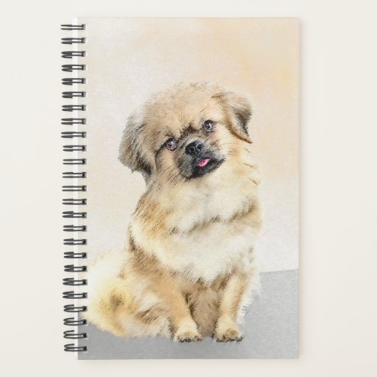 Tibetaans Spaniel Schilderen - Kute Original Dog A Planner (Voorkant)
