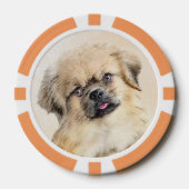 Tibetaans Spaniel Schilderen - Kute Original Dog A Poker Chips (Voorkant)