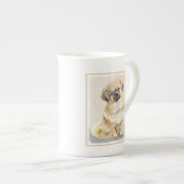 Tibetaans Spaniel Schilderen - Kute Original Dog A Porselein Kop (Voorkant rechts)