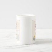 Tibetaans Spaniel Schilderen - Kute Original Dog A Porselein Kop (Voorkant)