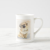 Tibetaans Spaniel Schilderen - Kute Original Dog A Porselein Kop (Rechts)