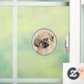 Tibetaans Spaniel Schilderen - Kute Original Dog A Raamsticker (Huis)
