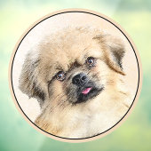 Tibetaans Spaniel Schilderen - Kute Original Dog A Raamsticker (Vel 3)