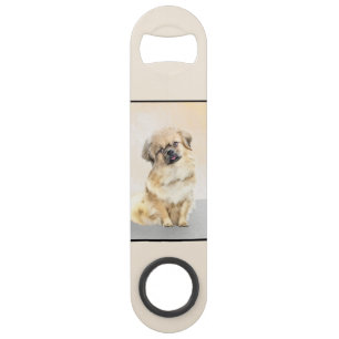 Tibetaans Spaniel Schilderen - Kute Original Dog A Speed Flessenopener