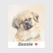 Tibetaans Spaniel Schilderen - Kute Original Dog A Sticker (Vel)
