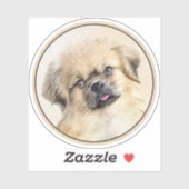 Tibetaans Spaniel Schilderen - Kute Original Dog A Sticker (Vel)