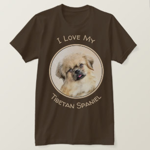 Tibetaans Spaniel Schilderen - Kute Original Dog A T-shirt