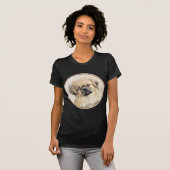 Tibetaans Spaniel Schilderen - Kute Original Dog A T-shirt (Voorkant volledig)
