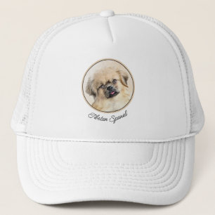 Tibetaans Spaniel Schilderen - Kute Original Dog A Trucker Pet