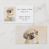 Tibetaans Spaniel Schilderen - Kute Original Dog A Visitekaartje (Voorkant / Achterkant)