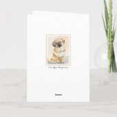 Tibetaans Spaniel schilderen - Oorspronkelijke hon Kaart (Achterkant)