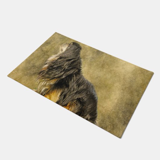 Tibetaans-Spanjaard. Deurmat (Schuin)