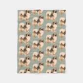 Tibetaans Spanjaard (Sable) Blanket Fleece Deken (Voorkant)