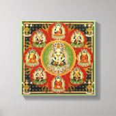  Tibetaans Tantrisch Boeddhisme Boeddha Mandala Canvas Afdruk (Voorkant)