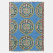  Tibetaans Tantrisch Boeddhisme Mandala Deken (Voorkant Verticaal)