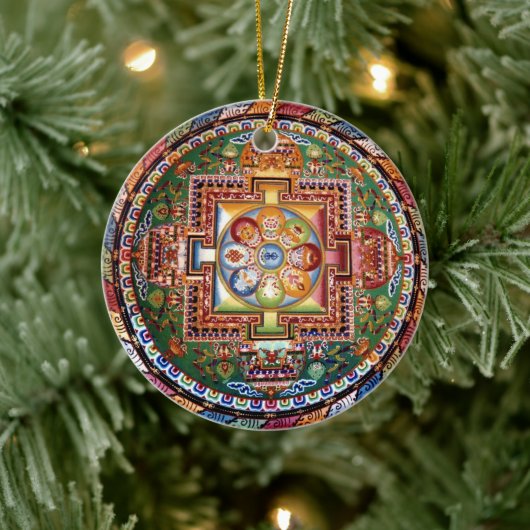 Tibetaans Tantrisch Boeddhisme Mandala Keramisch Ornament (Boom)